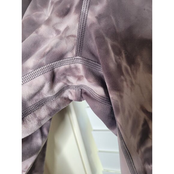 Lululemon High-Rise Tie-Dye Leggings Purple Gray 6 Athleisure Ballet core fairy - Picture 2 of 6
